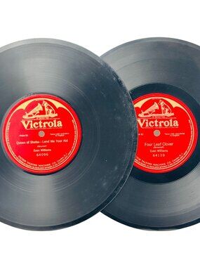 Evan Williams Four Leaf Clover & Queen Of Sheba 10in Shellac 78 RPM Victrola